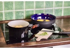 Sfinx Emaliowany rondel z pokrywką i drewnianymuchwytem BSE, 16 cm, 1,25 l