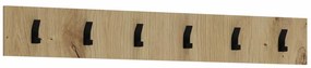 Wieszak do przedpokoju CLIF W-100 dąb artisan/czarny HALMAR