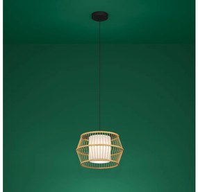 Eglo 390233 - Żyrandol na lince MONTERROSO 1xE27/40W/230V bambus