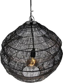 Orientalna lampa wisząca czarna 45 cm x 40 cm - Vadi
