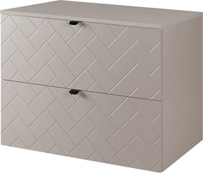 Meble łazienkowe, Kaszmir, 80 x 57 x 46 cm, czarne uchwyty