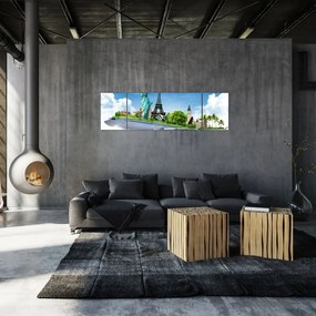 Obraz - Podróż dookoła świata (170x50 cm)
