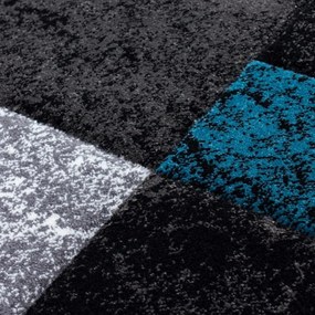 Dywan nowoczesny Hawaii 3D szaro-czarno-turkusowy 200 cm x 290 cm