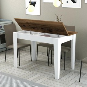 Stół do jadalni Kiev White and Walnut