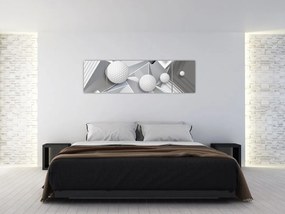 Geometryczny abstrakcyjny obraz (170x50 cm)