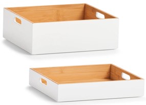 Pudełko do przechowywania z bambusa 30 x 27 x 10,5 cm