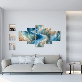 Obraz - Abstrakcyjny nurt (125x70 cm)