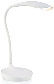 Biała lampa stołowa z portem USB Markslöjd Swan