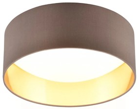 Jasnobrązowa lampa sufitowa LED ø 30 cm Locarno – Trio