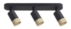 Czarno-naturalna lampa sufitowa z metalowym kloszem 48x5.5 cm Conti – Candellux Lighting
