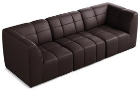 Ciemnofioletowa sofa z imitacji skóry 255 cm Aloha – Makamii