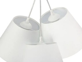 Biała nowoczesna lampa wisząca stożek - EXX67-Drima