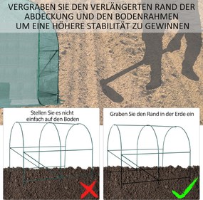 Outsunny Szklarnia Foliowa Ogrodowa Wysoka Jakość Stabilna Konstrukcja 245x200x198cm Zielona | Aosom PL