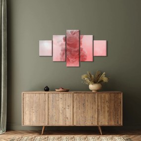 Obraz czerwonego dymu (125x70 cm)
