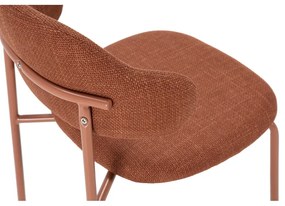 Krzesła w kolorze terakoty zestaw 4 szt. Adriel – Marckeric