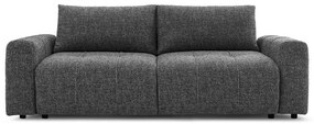 Ciemnoszara rozkładana/ze schowkiem sofa 248 cm Arsene – Bobochic Paris