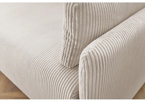 Beżowa sztruksowa rozkładana sofa 211 cm Marcel – Bobochic Paris