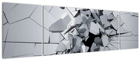 Obraz abstrakcja 3D (170x50 cm)