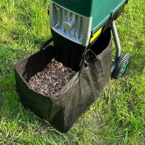 Rozdrabniacz do gałęzi DIOX+2x worek 60l, 3100W czarny/zielony Gardebruk