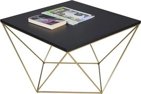 Stolik kawowy w stylu glamour czarny + złoty G5-W53
