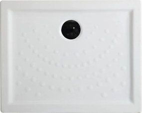 Brodzik prostokątny "Matera" z ceramiki antypoślizgowej z podniesionymi krawędziami cm 70x100h