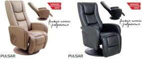 Rozkładany fotel z funkcją masażu i podgrzewania Pulsar