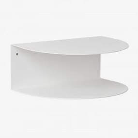 Zestaw 2 Wiszących Stolików Nocnych Z Stali Taifa Biała - Sklum