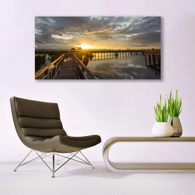 Duży obraz na płótnie Nowoczesny Most nad Cieśniną