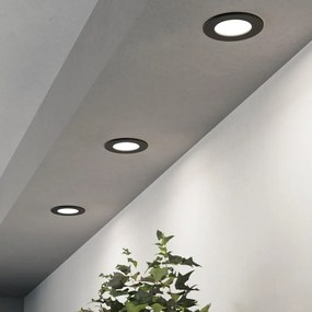 Eglo 901385-ZESTAW 3x LED Oprawa wpuszczana sufitowa FUEVA LED/3,7W/230V śr.8,8cm czarna