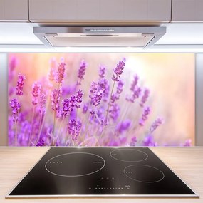Panel Szklany Słoneczny Dzień na Polu Lawendy