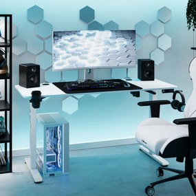 Biurko z regulacją wysokości DIABLO X-TENSIO 1400 białe