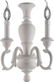 Fiorenza Shabby White Wooden Wall Light 2 Lights .18 P.16 BL172-AP2-BCO