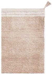 Jasnoróżowy bawełniany dywan tkany ręcznie odpowiedni do prania 140x200 cm Bloom Rose – Lorena Canals