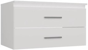 Biała szafka łazienkowa pod umywalkę  80 cm C9-K44