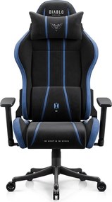 Fotel gamingowy młodzieżowy Diablo X-One Small Size materiałowy, Night Blue