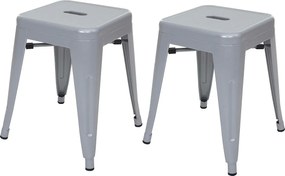 Taboret MCW-A73 (zestaw 2 sztuk),  szary
