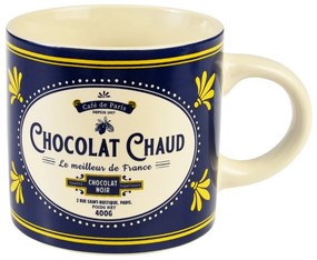 Ciemnoniebiesko-kremowy ceramiczny kubek 350 ml Chocolat Chaud – Rex London