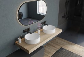 Umywalka nablatowa NT8565Odlew mineralny - Okrągły - Ø 36 cm