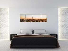 Obraz zachodu słońca nad Žižkov (170x50 cm)