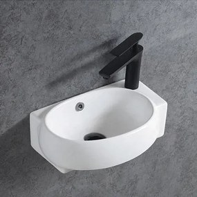 Ceramiczna umywalka ścienna KW198 do WC dla gości