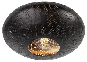 Inteligentna lampa sufitowa czarna i złota 40 cm w komplecie z Wi-Fi G95 - RadianceKolonialny Oswietlenie wewnetrzne