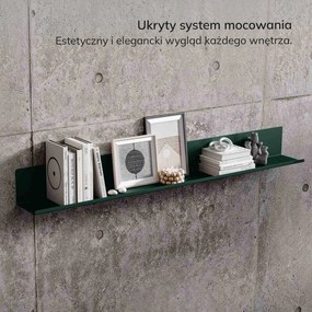 Półka wisząca JOANNE 1200 mm, Modern: butelkowa zieleń