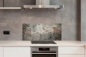 Szklany Panel Ściana z Cegły i Kamienia