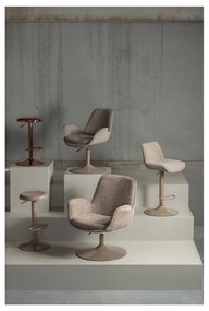 Beżowy fotel z regulowaną wysokością siedziska Marten – WOOOD