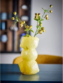 Żółty szklany wazon (wysokość 27 cm) Limone – Bloomingville