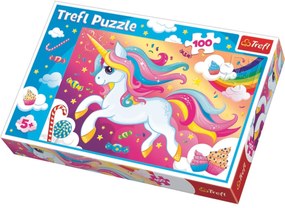 Trefl Puzzle Słodki jednorożec, 100 elementów