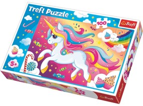 Trefl Puzzle Słodki jednorożec, 100 elementów