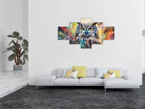 Obraz - Malowanie sowy (125x70 cm)