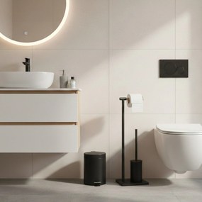Szczotka do WC z bambusowym uchwytem na papier toaletowy ISME, 66 cm