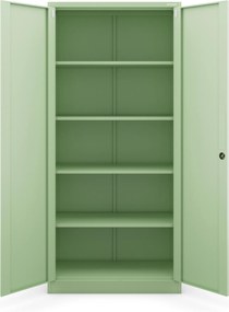 Szafa na dokumenty biurowa metalowa pastelowy zielony : Fresh Style JAN H 900 x 1950 x 400 mm